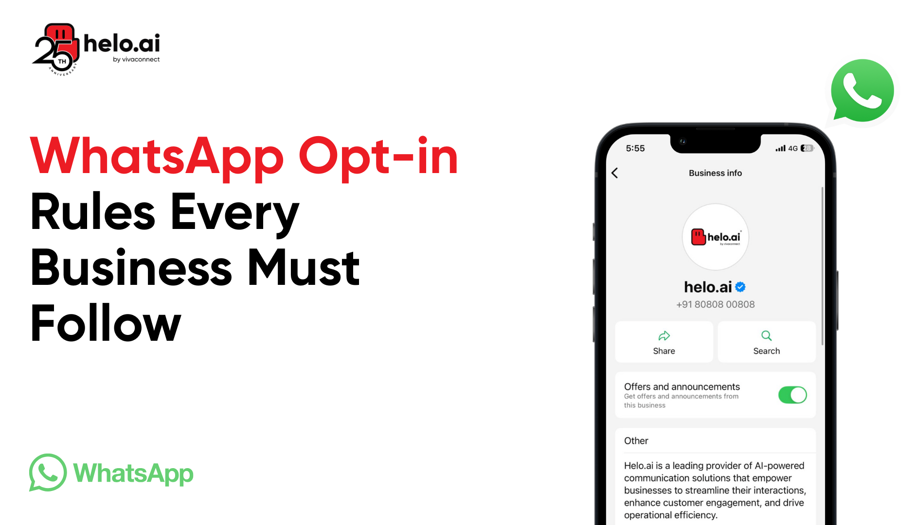 WhatsApp opt-in rules showing how businesses collect user consent for compliant messaging
